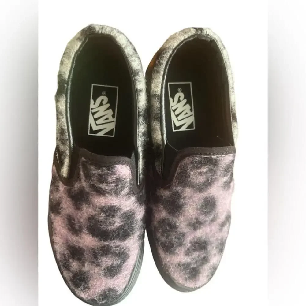 Classic Slip-On Platform 'Fuzzy Mix Leopard'